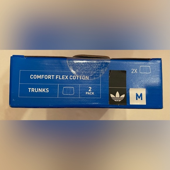 Adidas 2-Pack Comfort Flex Cotton Trunks Boxer Briefs Size Medium 32-34 - Picture 2 of 4